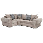 Verona Corner Sofa, 4 Seater Scatter Back Grey or Mink - Furniture Network