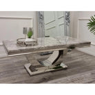 Arial Marble Coffee Table in White, Black or Grey - Furniture Network