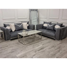 Empire 3+2 Seater Sofa Set, Grey or Black - Furniture Network