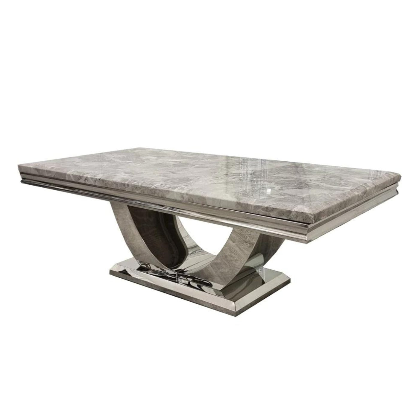 Arial Marble Coffee Table in White, Black or Grey - Furniture Network