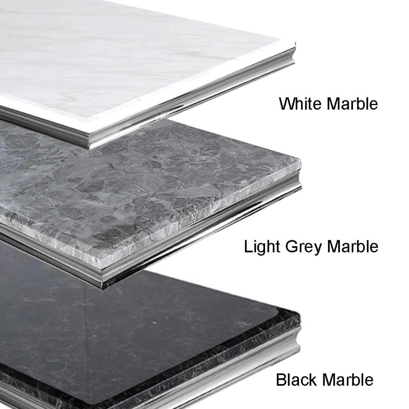 Arial Marble Coffee Table in White, Black or Grey - Furniture Network