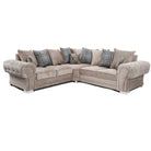 Verona Corner Sofa, 4 Seater Scatter Back Grey or Mink - Furniture Network