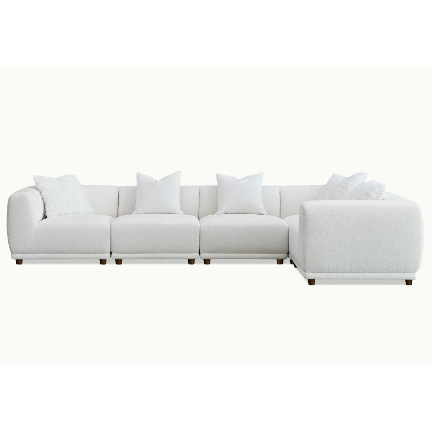 Lottie Modular Corner Sofa in Cream White - Furniture Network