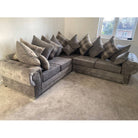 Verona Corner Sofa, 4 Seater Scatter Back Grey or Mink - Furniture Network