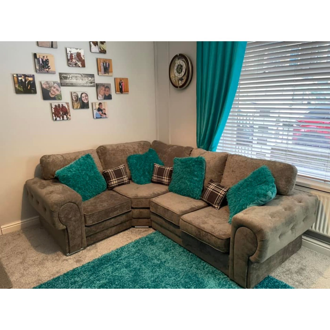 Verona Full Back Left or Right Corner Sofa 4 Seater - Furniture Network