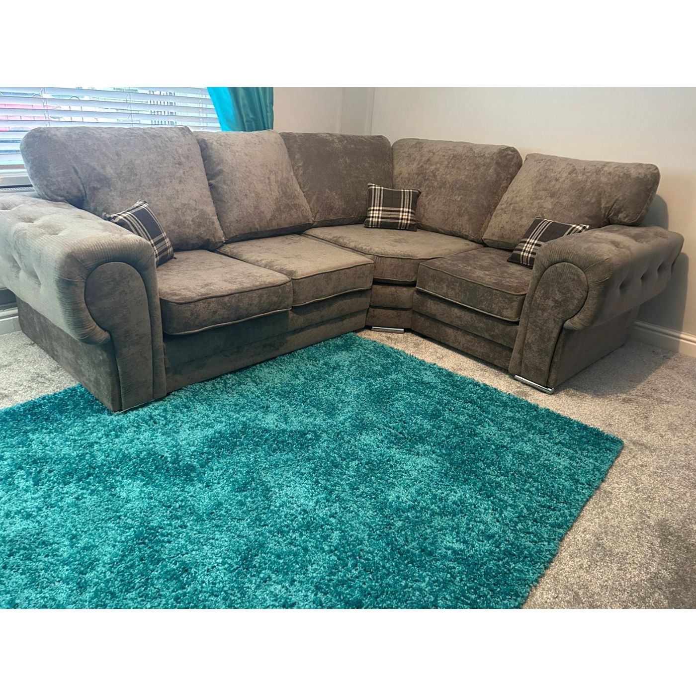 Verona Full Back Left or Right Corner Sofa 4 Seater - Furniture Network