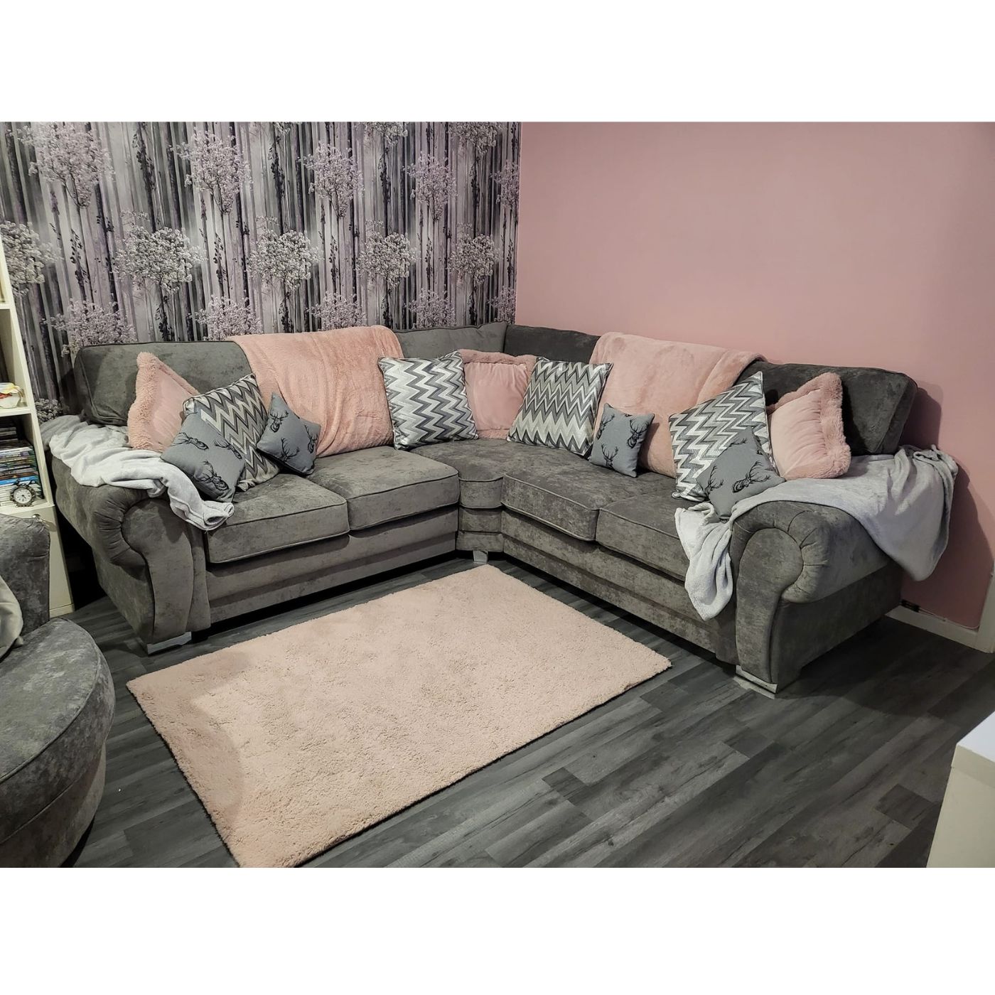 Verona Full Back Left or Right Corner Sofa 4 Seater - Furniture Network