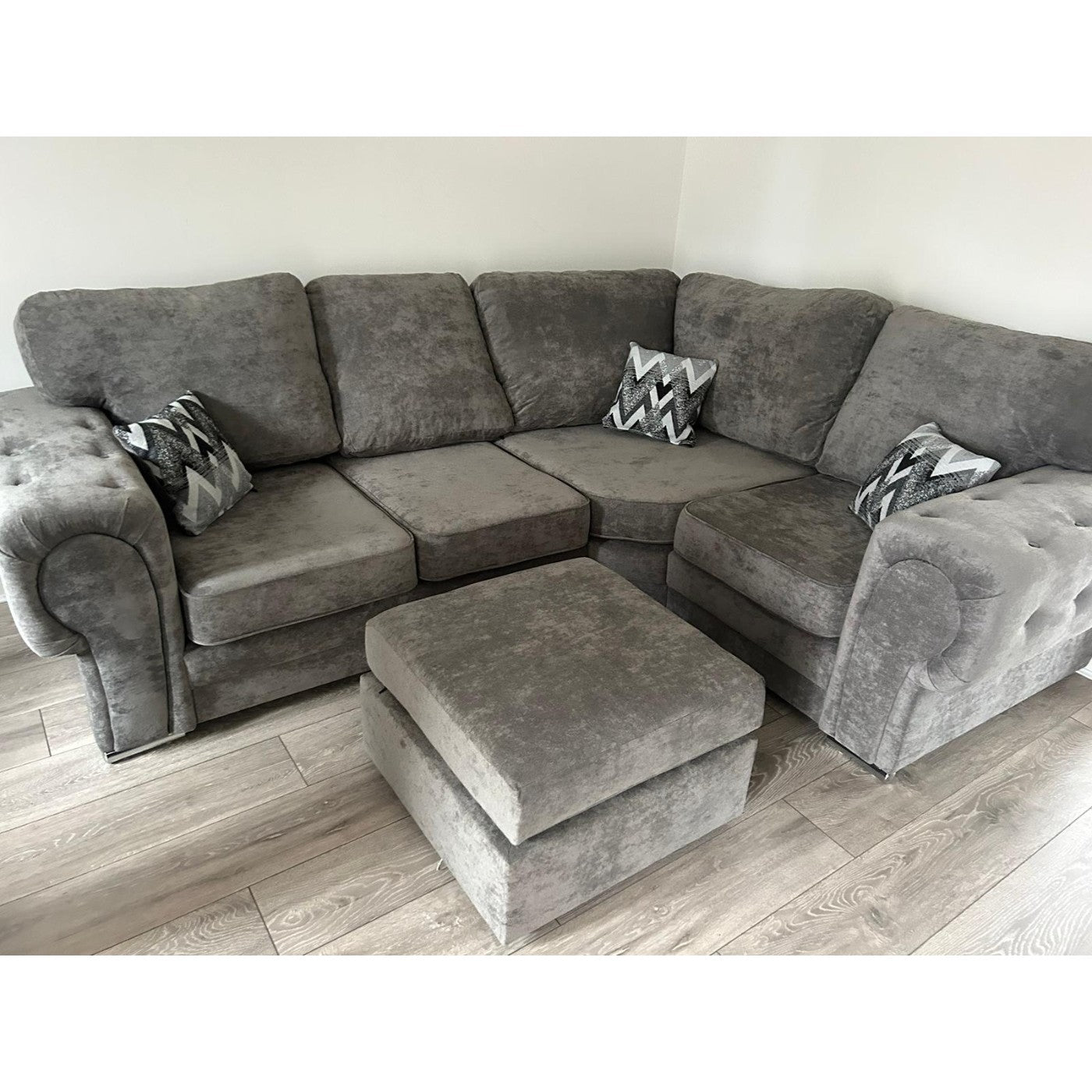 Verona Full Back Left or Right Corner Sofa 4 Seater - Furniture Network