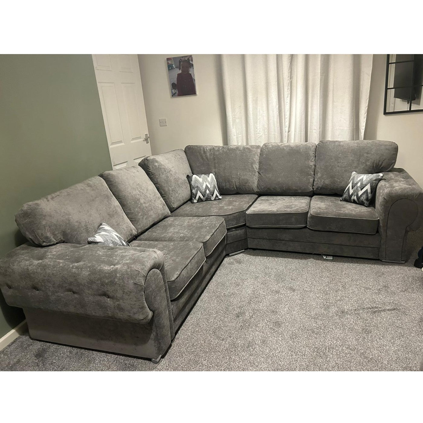 Verona Full Back 2C2 Corner Sofa 5 Seater - Furniture Network