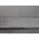 Oakland Full Back Velvet Corner Sofa in Grey Velvet - Furniture Network