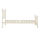 Jessica Cream White Single Metal Bed - Furniture Network