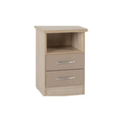 Nevada 2 Drawer Bedside - Furniture Network