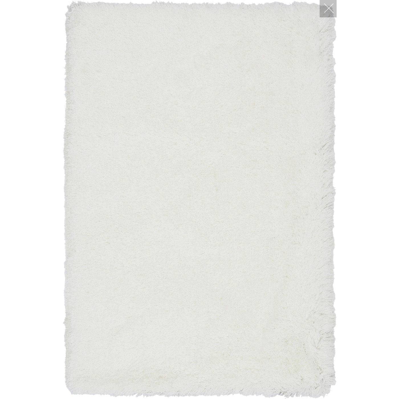 Cascade Plain Shinny Shaggy Rug - Grey, Silver, Cream, Mink, White, Blue - Furniture Network