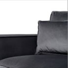 Sloane Modern 5 Seater Large Corner Sofa in Steel Grey Velvet - Furniture Network