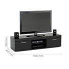 Edgeware TV Unit - Black, Brown & Black, White, Grey & White - Furniture Network