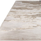 Aurora Linea Metallic Abstract Rug in Cream & Rose Gold - Furniture Network