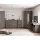 Nevada 2 Door 1 Drawer Mirrored Wardrobe - Furniture Network