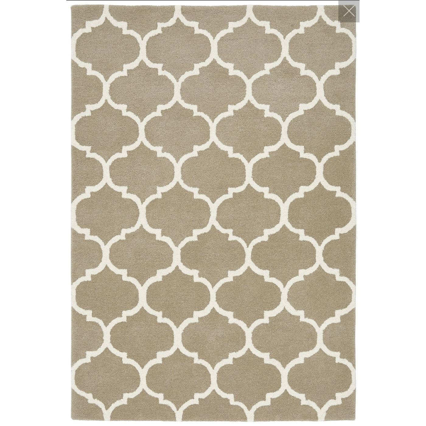 Albany Contemporary Wool Rug in Mustard, Beige, Green, Black, Blue - Furniture Network