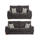 Bespoke Ashley Sofa 3+2 Sofa Set, Footstool, Armchair - Grey, Beige - Furniture Network