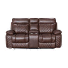 Atlanta Leather Recliner Corner Sofa, Grey or Brown - Furniture Network