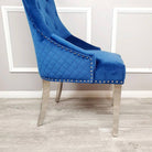 Bentley Dining Chair with Lion Knocker & Quilted Back - Furniture Network