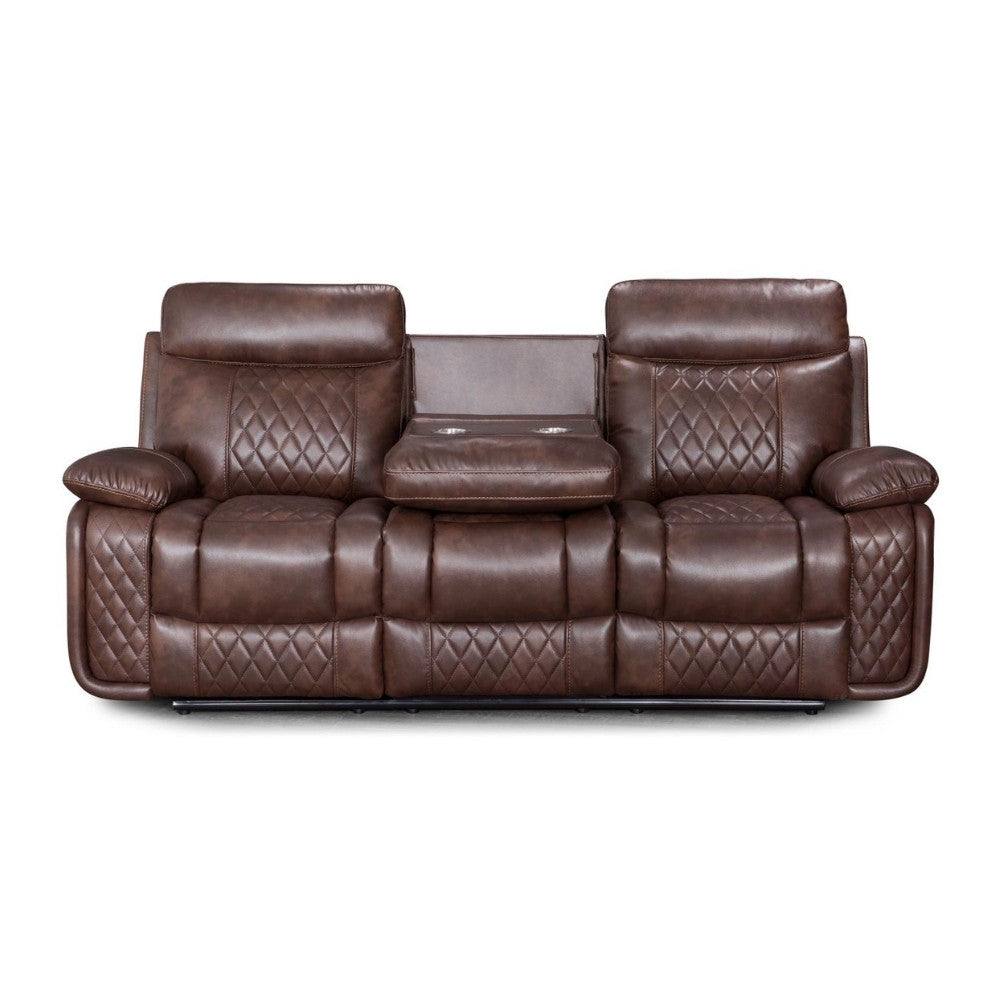 Atlanta 3 & 2 Seater Leather Recliner Sofa, Grey or Brown - Furniture Network