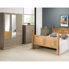 Nevada 3 Door 2 Drawer Mirrored Wardrobe - Furniture Network