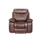 Atlanta 3 & 2 Seater Leather Recliner Sofa, Grey or Brown - Furniture Network