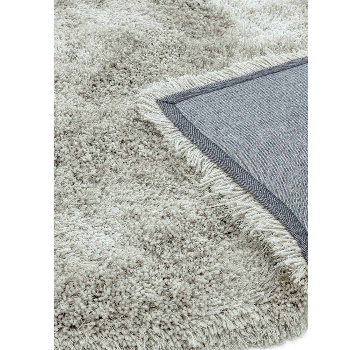 Cascade Plain Shinny Shaggy Rug - Grey, Silver, Cream, Mink, White, Blue - Furniture Network