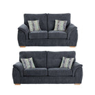 Bespoke Ashley Sofa 3+2 Sofa Set, Footstool, Armchair - Grey, Beige - Furniture Network