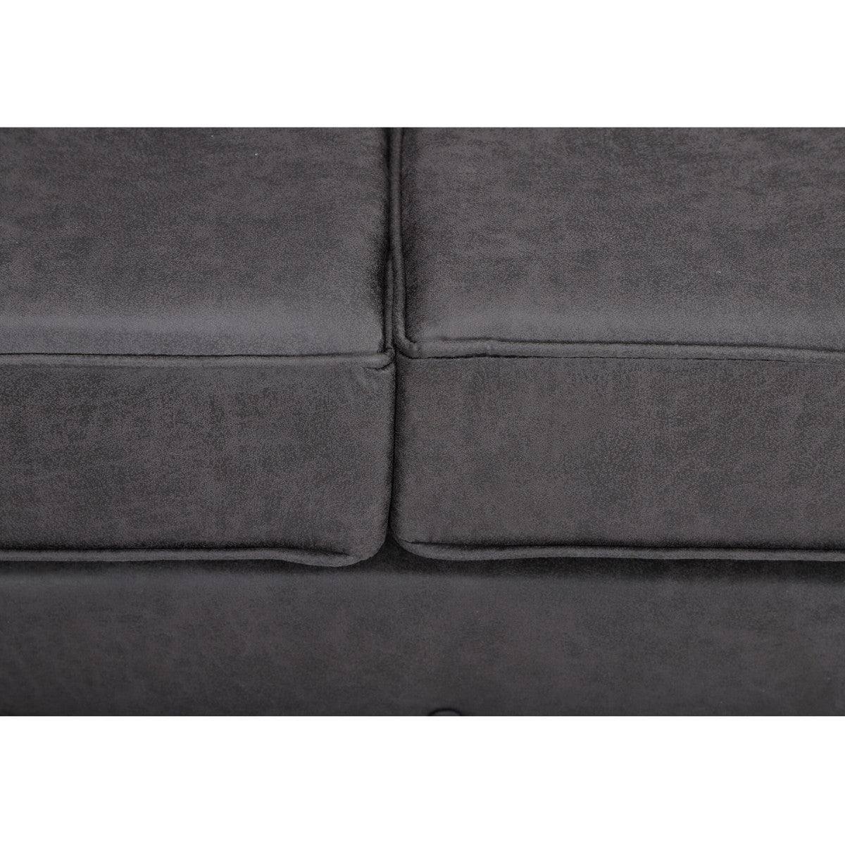 Oakland Leather Corner Sofa (Dark Brown) - Furniture Network