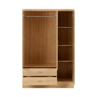 Nevada 3 Door 2 Drawer Mirrored Wardrobe - Furniture Network