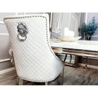 Bentley Dining Chair with Lion Knocker & Quilted Back - Furniture Network