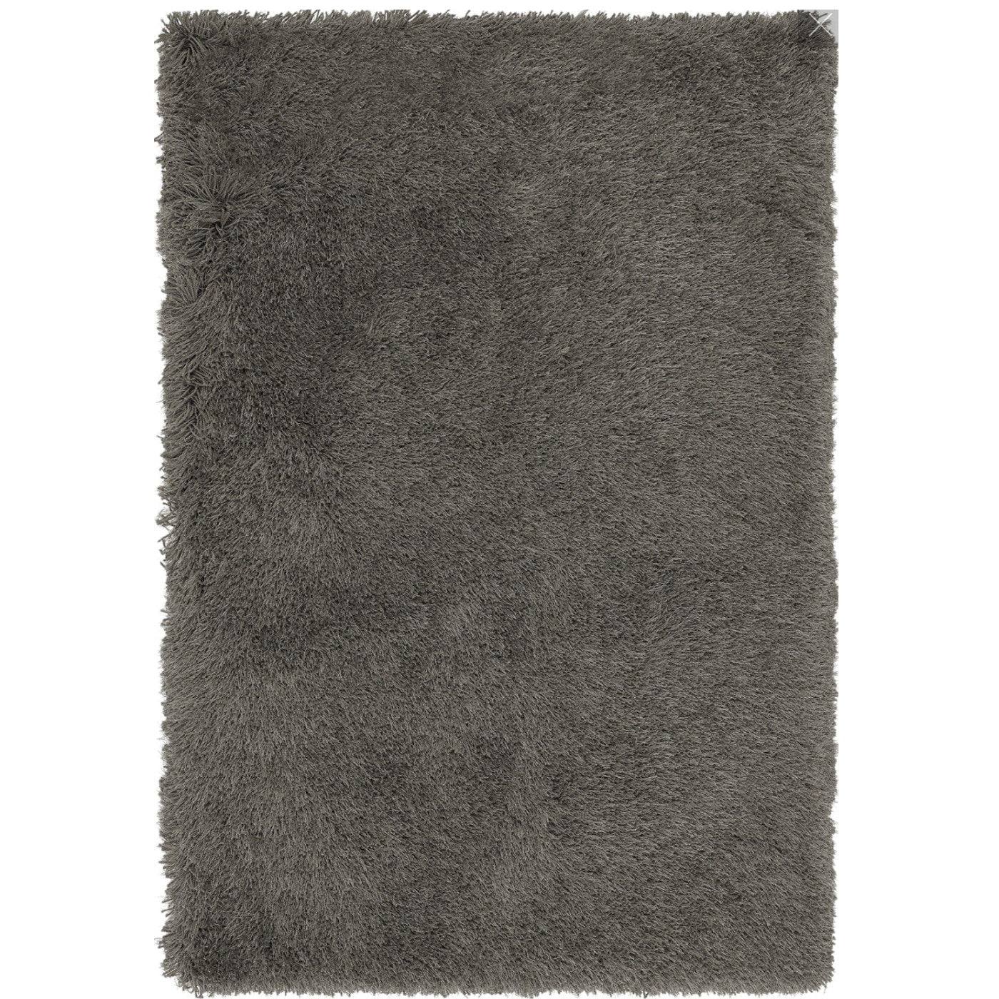 Cascade Plain Shinny Shaggy Rug - Grey, Silver, Cream, Mink, White, Blue - Furniture Network