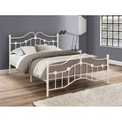 Canterbury Cream Metal Bed - Single, Queen, Double - Furniture Network