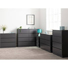 Malvern 8 Drawer Chest (White, Black, Brown, Grey) - Furniture Network