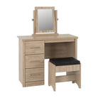 Lisbon 3 Piece Dressing Table Set with Mirror - Furniture Network