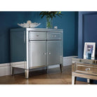 Valencia 2 Drawer 2 Door Mirrored Sideboard - Furniture Network