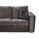 Glimmer Corner Sofa, Sofa Set, 3&2 Seaters in Grey Fabric - Bespoke - Furniture Network