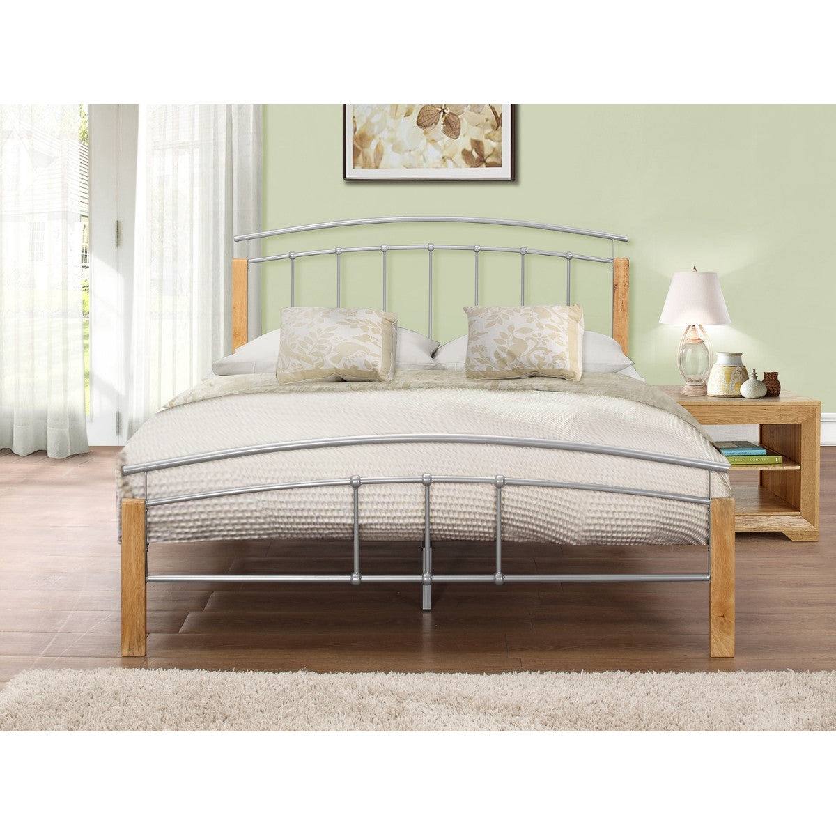 Tetras Grey Metal Bed - Single, Queen, Double, King - Furniture Network