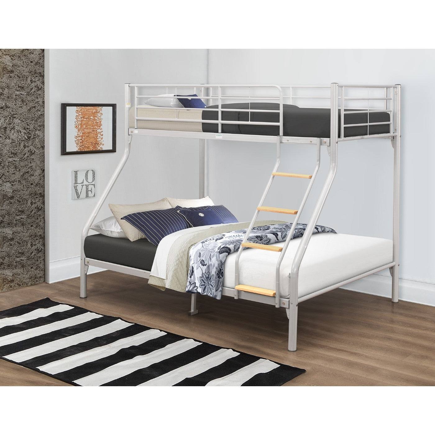 Nexus Bunk Bed - Double + Single Metal Bunk Bed - Furniture Network