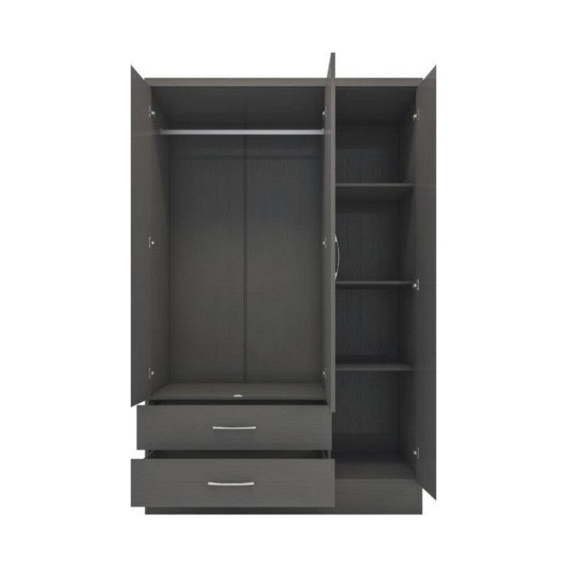 Nevada 3 Door 2 Drawer Mirrored Wardrobe - Furniture Network