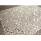 Aurora Lattice Cream & Silver Rug - Abstract & Geometric - Furniture Network