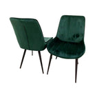 Dido Velvet Dining Chair - Teal Blue, Green, Black, Cream - Furniture Network