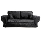 Tangent 3+2 Sofa Set in Black or Silver Crushed Velvet - Furniture Network