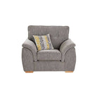 Bespoke Ashley Corner Sofa, Footstool, Armchair - Grey, Black, Silver - Furniture Network