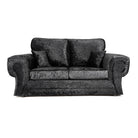 Tangent 3+2 Sofa Set in Black or Silver Crushed Velvet - Furniture Network