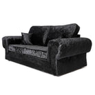 Tangent 3+2 Sofa Set in Black or Silver Crushed Velvet - Furniture Network