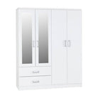 Charles 4 Door Mirrored Wardrobe - Furniture Network