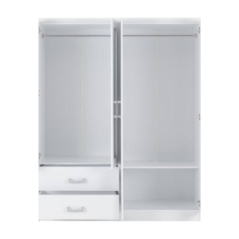 Charles 4 Door Mirrored Wardrobe - Furniture Network